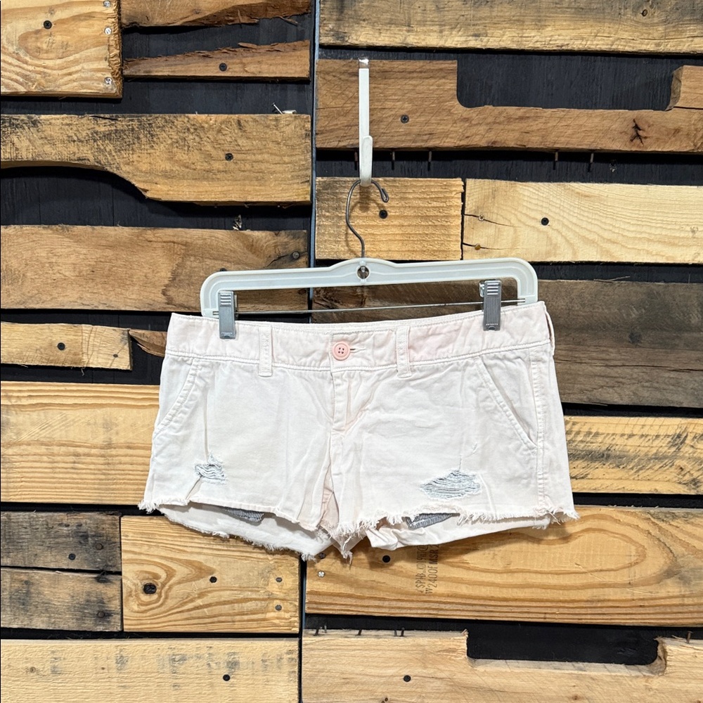 American Eagle Pale Pink Vintage Y2K Grunge Low Rise
Micro Shorts Size 2